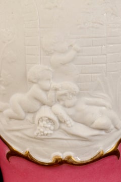 Pair of Small Pink Paris Porcelain Vases