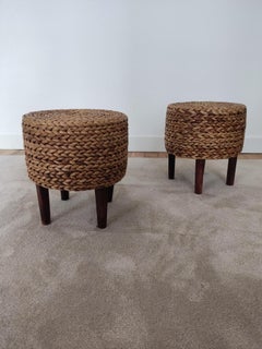 Pair of small rope stools