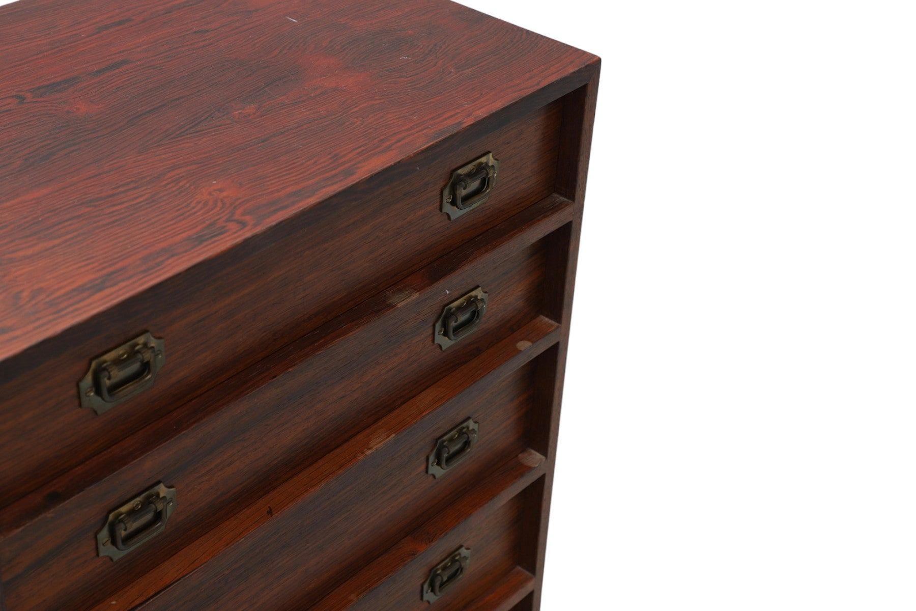 Mid-Century Modern Paire de petits coffres à bijoux en bois de rose de Henning Koch en vente