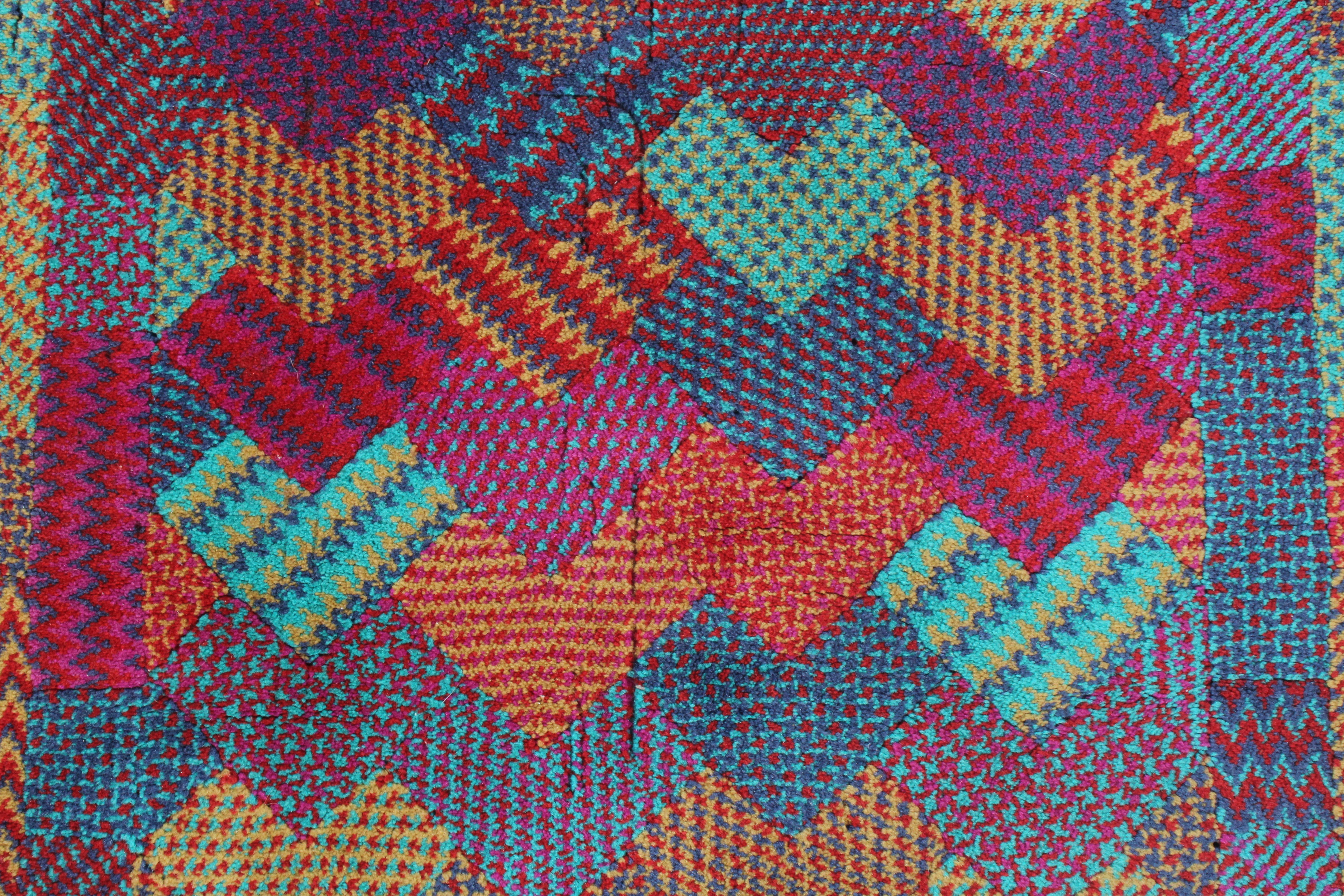 Woven Pair of Small Scale Vintage Missoni Rugs 