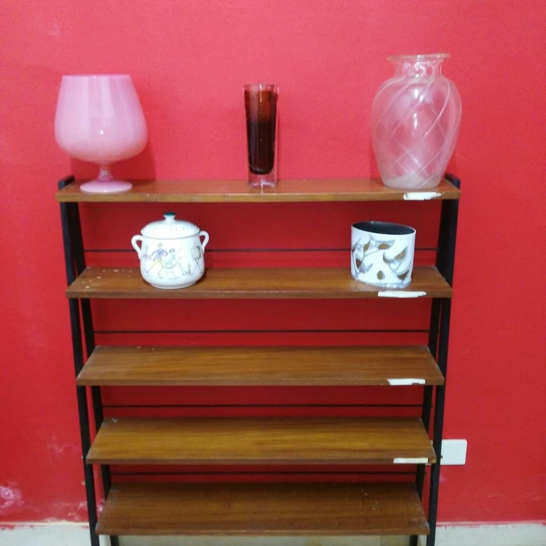 Pair of Small Scandinavian Style Teak Bookcases, 1960s In Good Condition In Palermo, Italia
