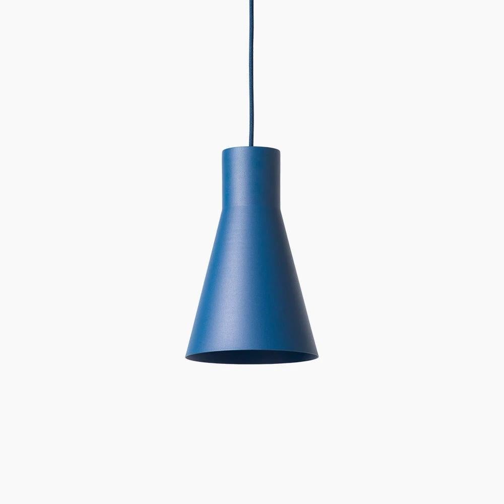 Aluminum Pair of Small 'Smusso' Pendant Lamps by Matti Syrjälä for Innolux For Sale