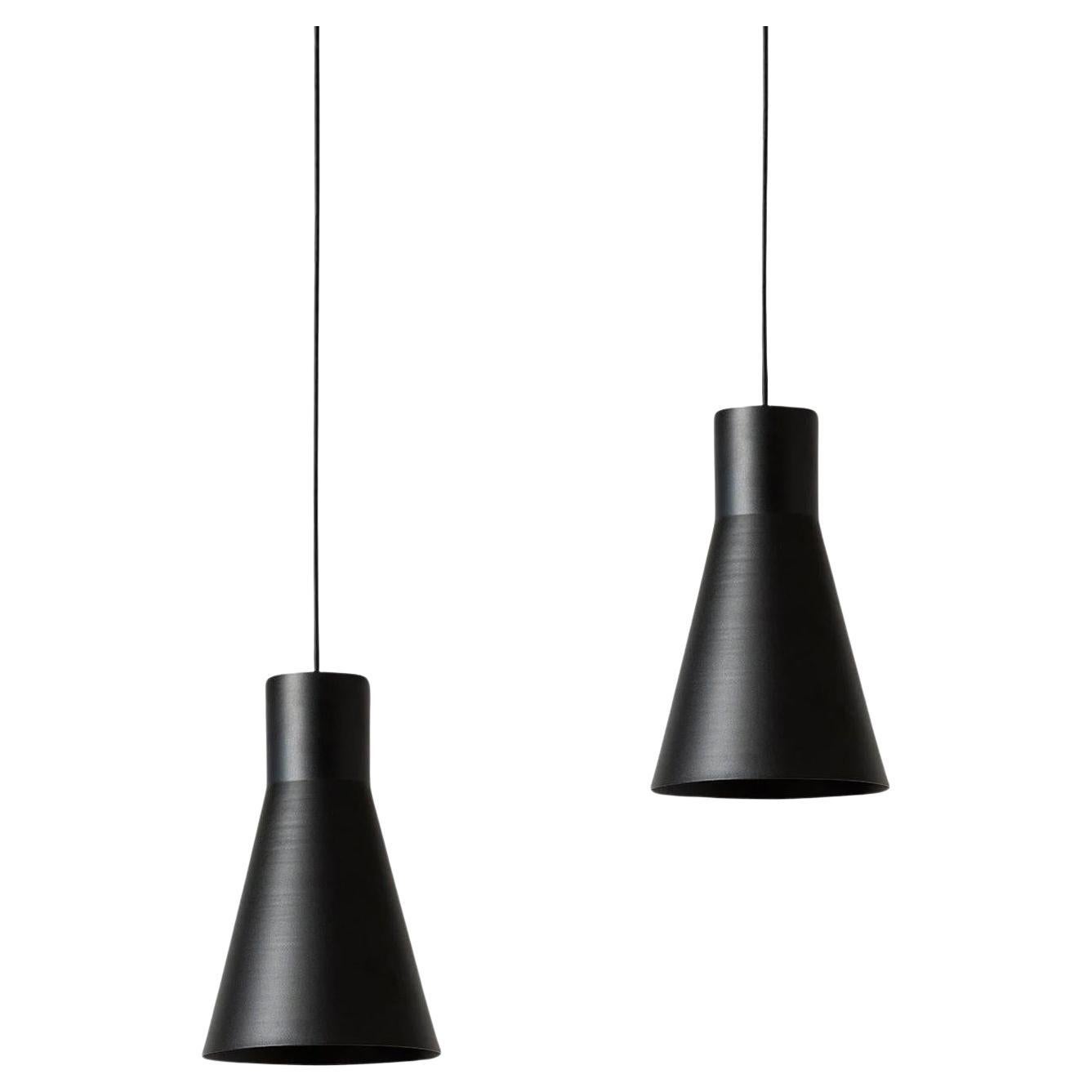 Pair of Small 'Smusso' Pendant Lamps by Matti Syrjälä for Innolux For Sale