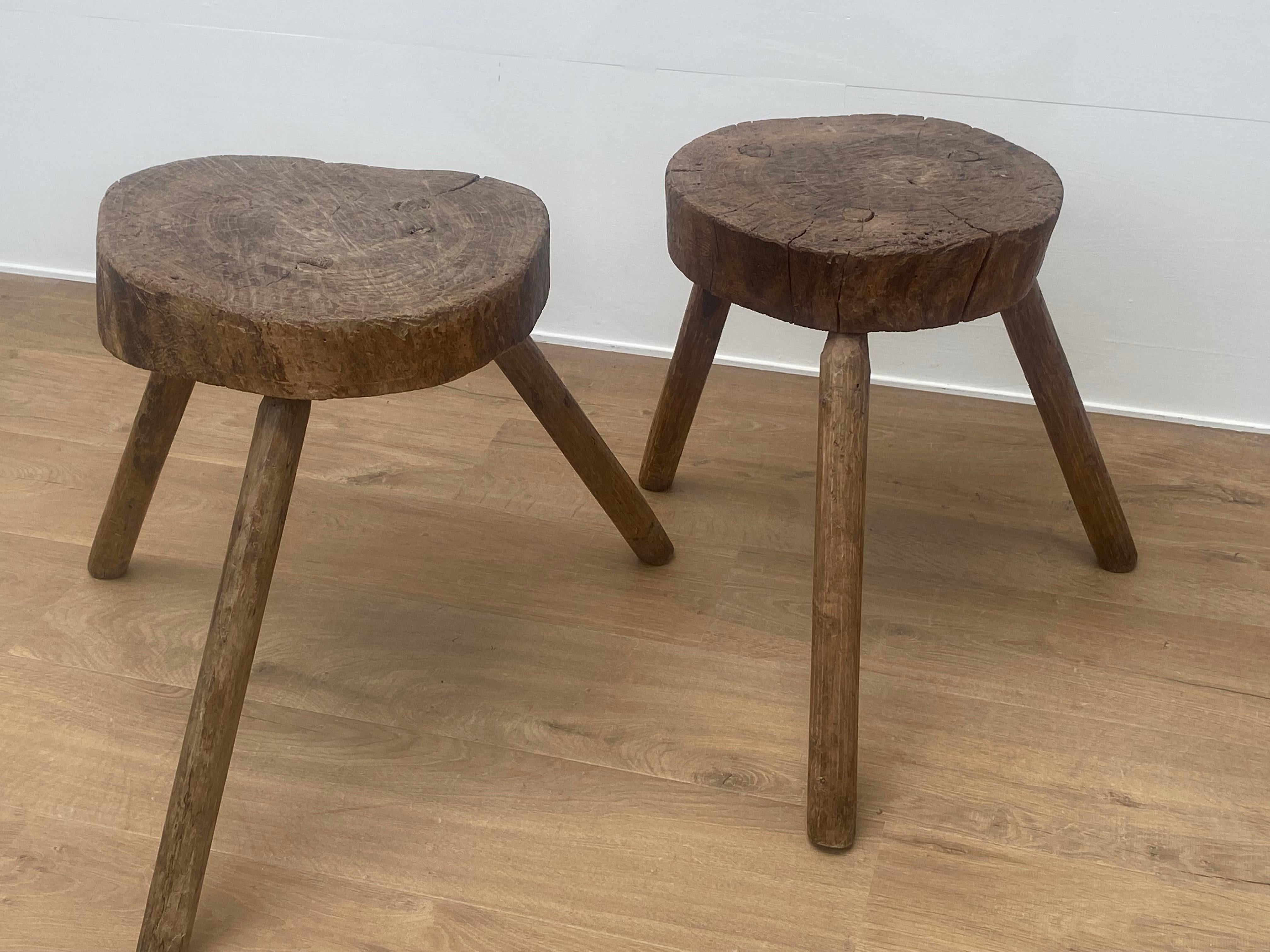 Bleached Pair of small Spanish Farm Tables or Tablets For Sale