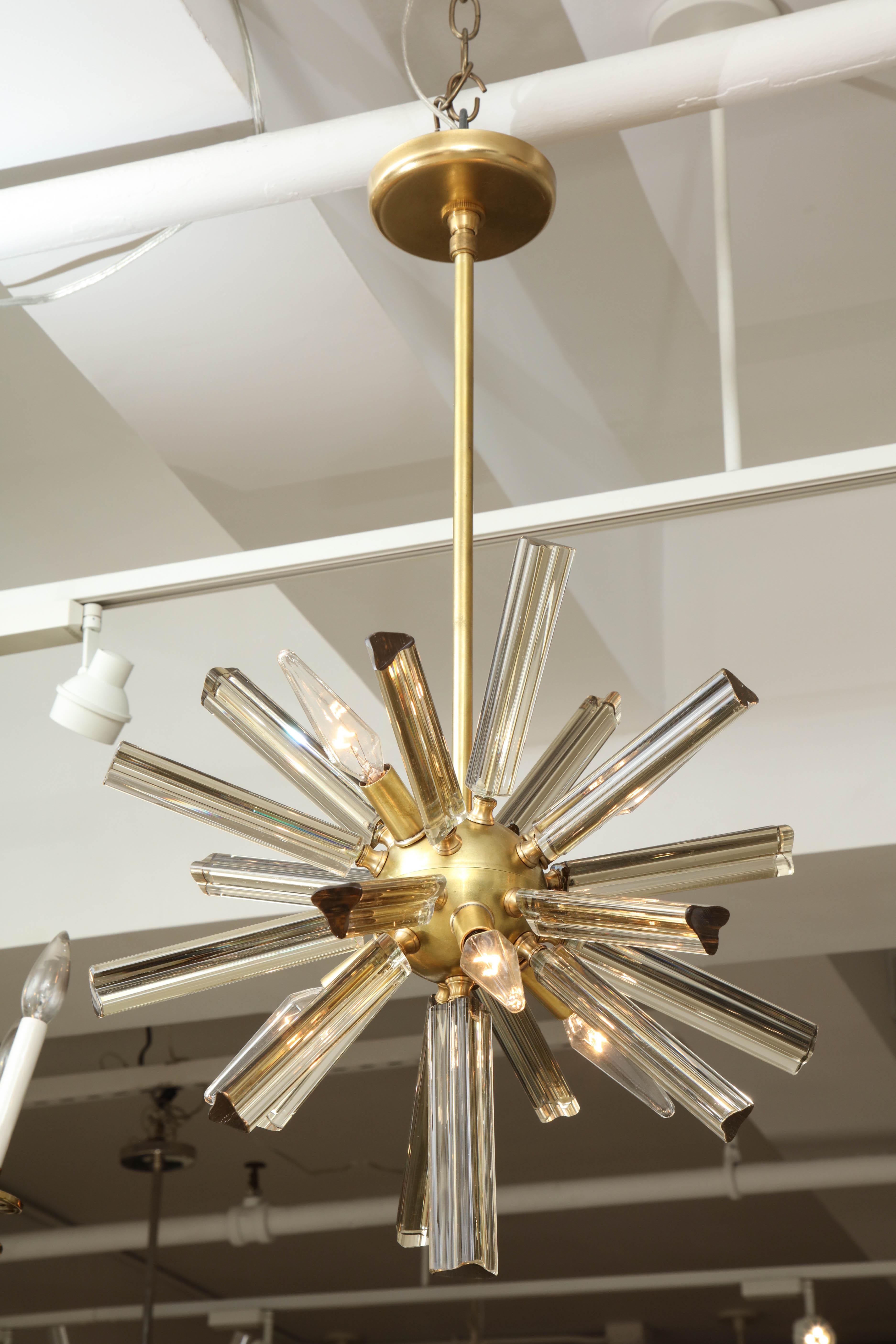 20th Century Pair of Small Sputnik Chandeliers