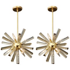 Pair of Small Sputnik Chandeliers