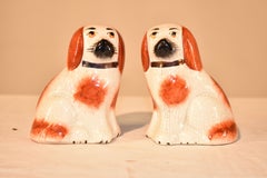 Pair of Small Staffordshire Dogs, circa 1970