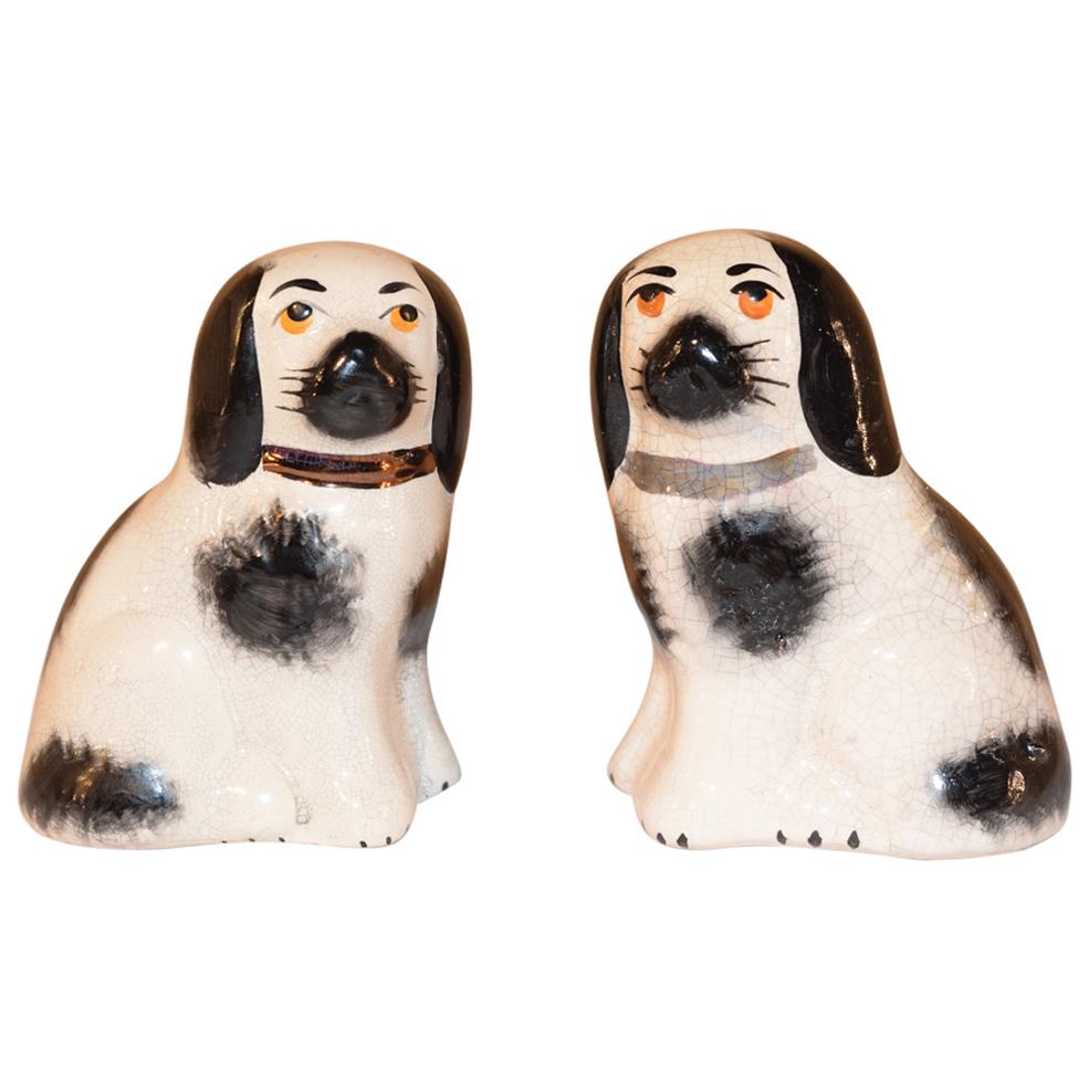 Pair of Small Staffordshire Dogs, circa 1970