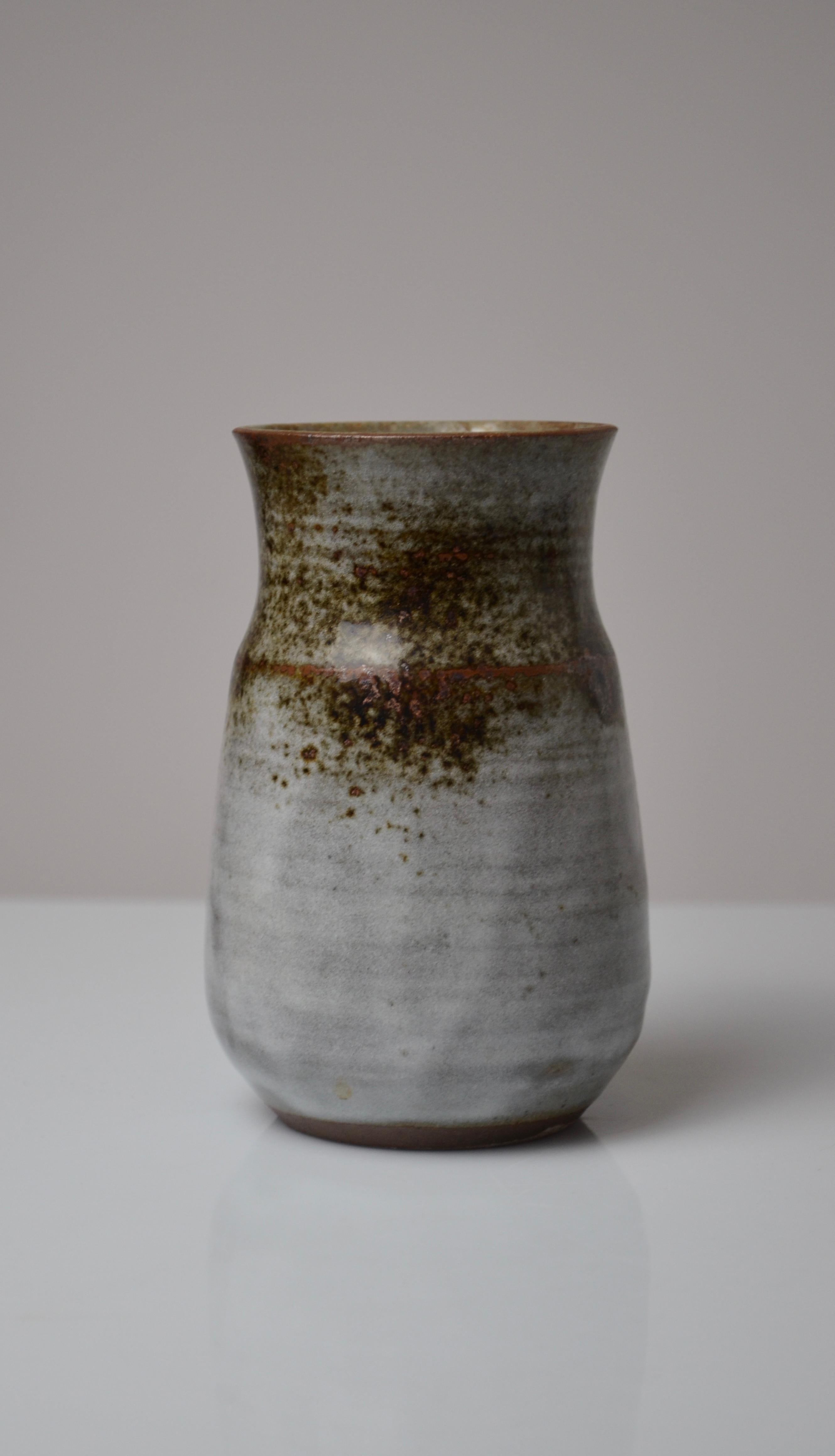 Français Paire de petits vases en grès de Thierry et Chantal Robert, France, années 1970 en vente