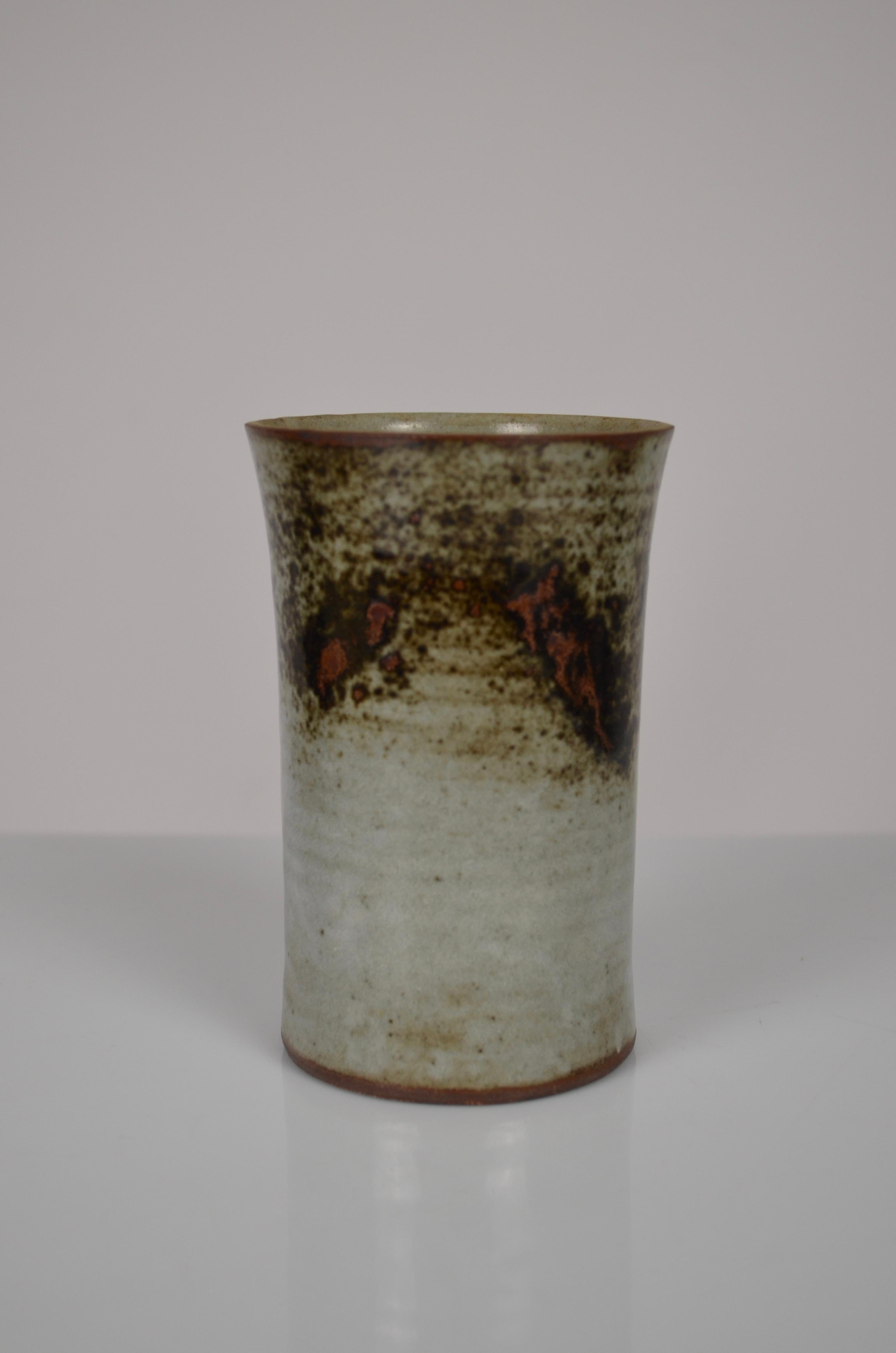 Paire de petits vases en grès de Thierry et Chantal Robert, France, années 1970 Excellent état - En vente à Marinha Grande, PT