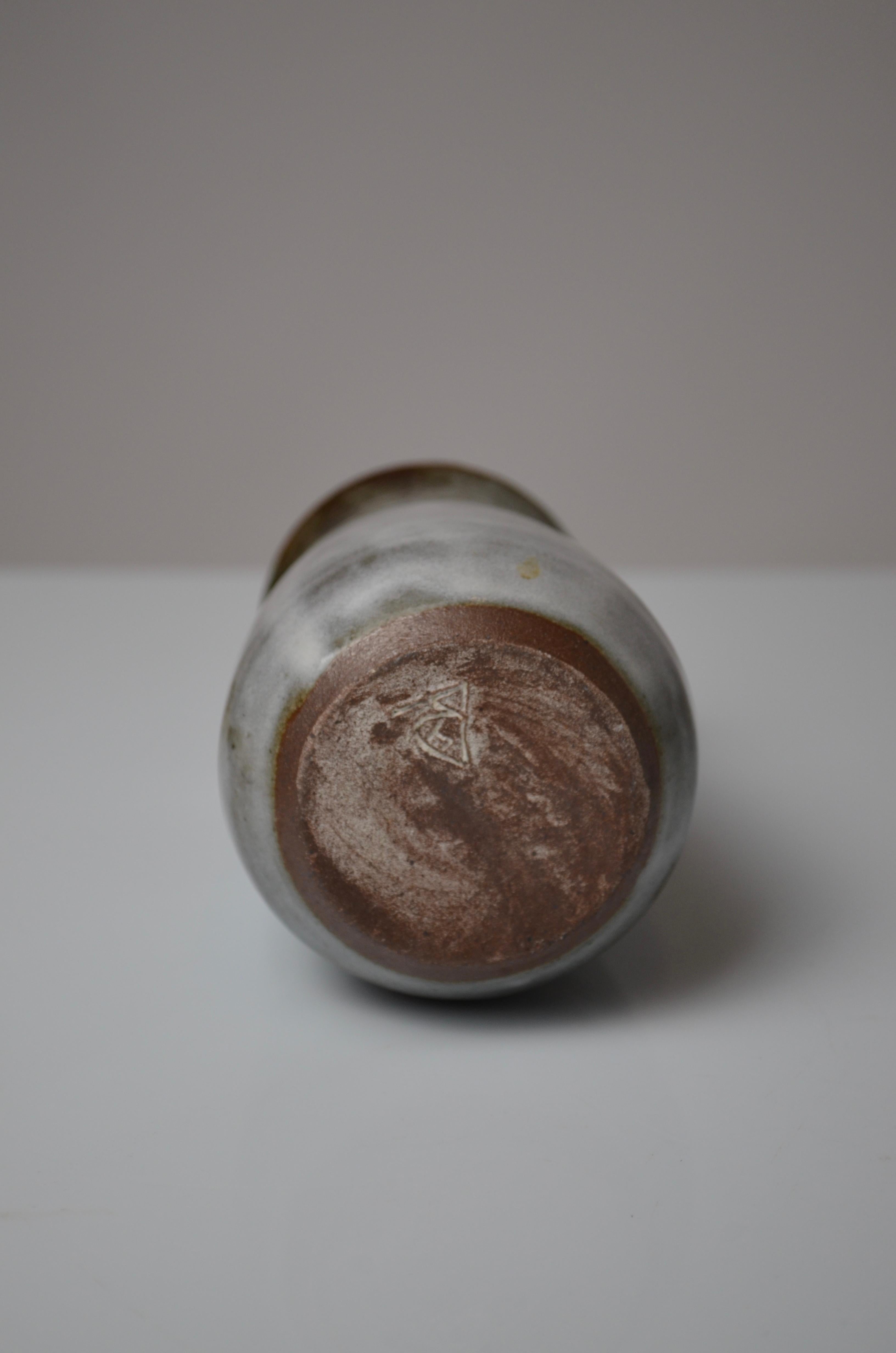 Paire de petits vases en grès de Thierry et Chantal Robert, France, années 1970 en vente 1