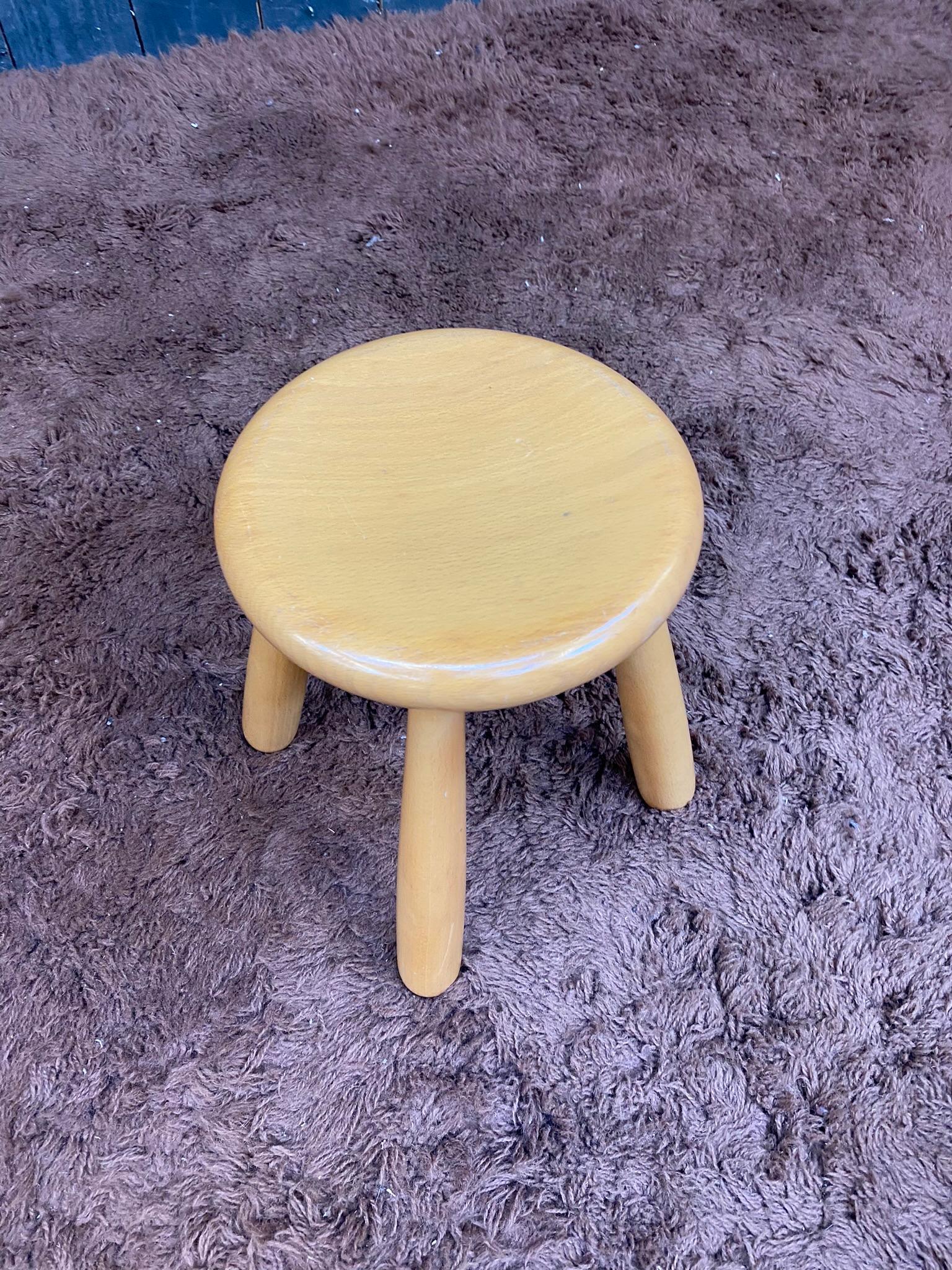 Pair of Small Stools, circa 1970 For Sale 3