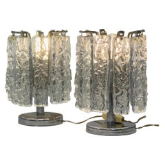Pair of Small Table Lamps Attributed to Venini, circa 1960