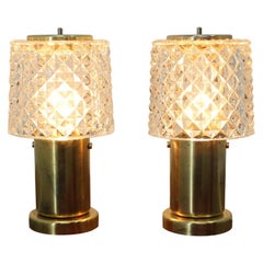 Pair of Small Table Lamps, Preciosa, 1970s