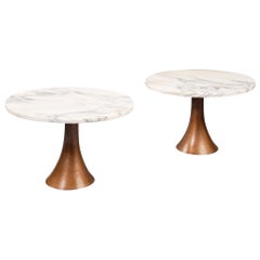 Pair of Small Tables by Angelo Mangiarotti for Bernini, Italy, 1960s