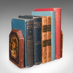 Pair of Small Vintage Renaissance Revival Bookends, Italian, Novel Rest, C.1960