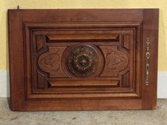 Pair of Walnut Carved Doors, C1890