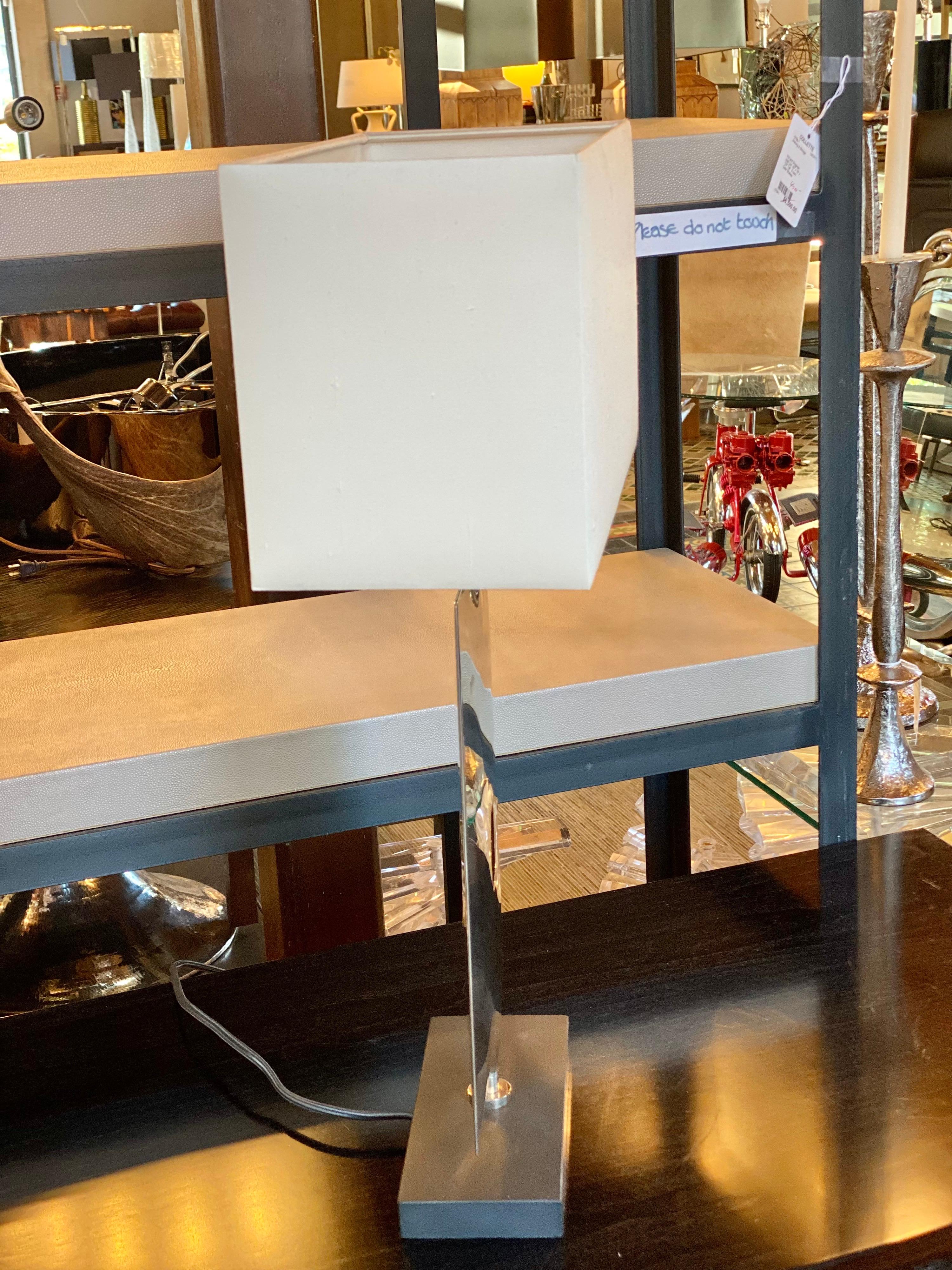 Pair of Small Waterfall Lamps by Porta Romana In Good Condition In Bridgehampton, NY