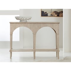 Pair of Small Whitewash Console Tables