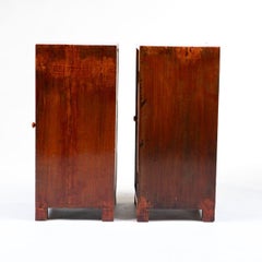 Pair of Smaller Danish Painted Pine Bedside- / Side Cabinets
