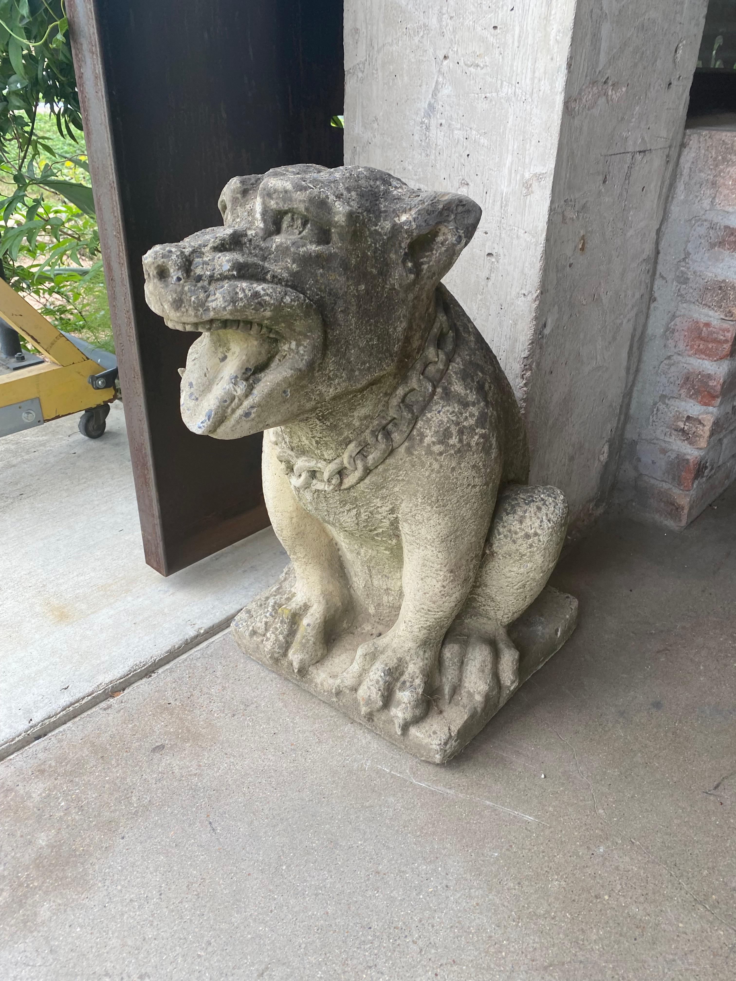 Pair of Smiling Gargoyle Sculptures 4