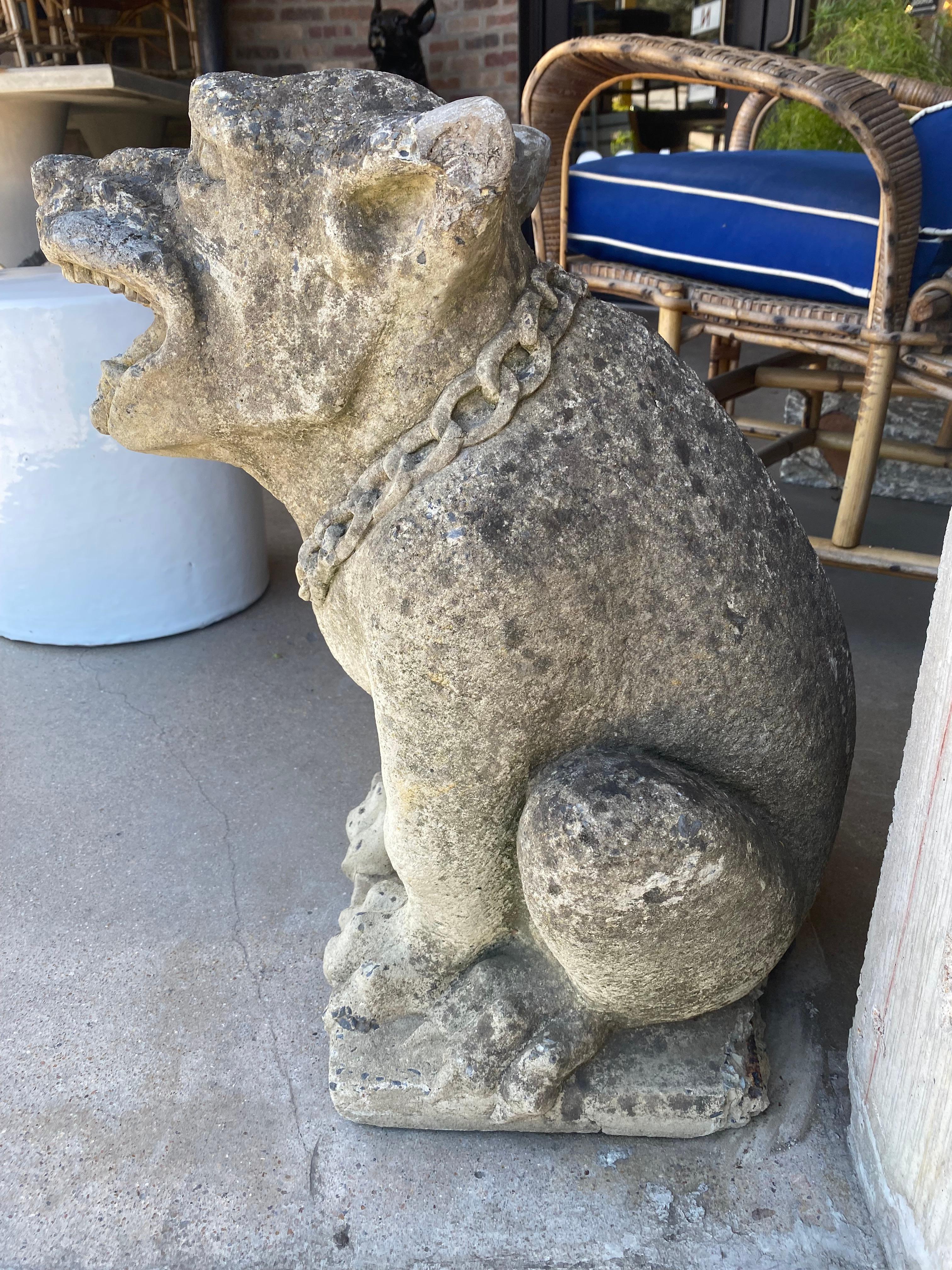 19th Century Pair of Smiling Gargoyle Sculptures