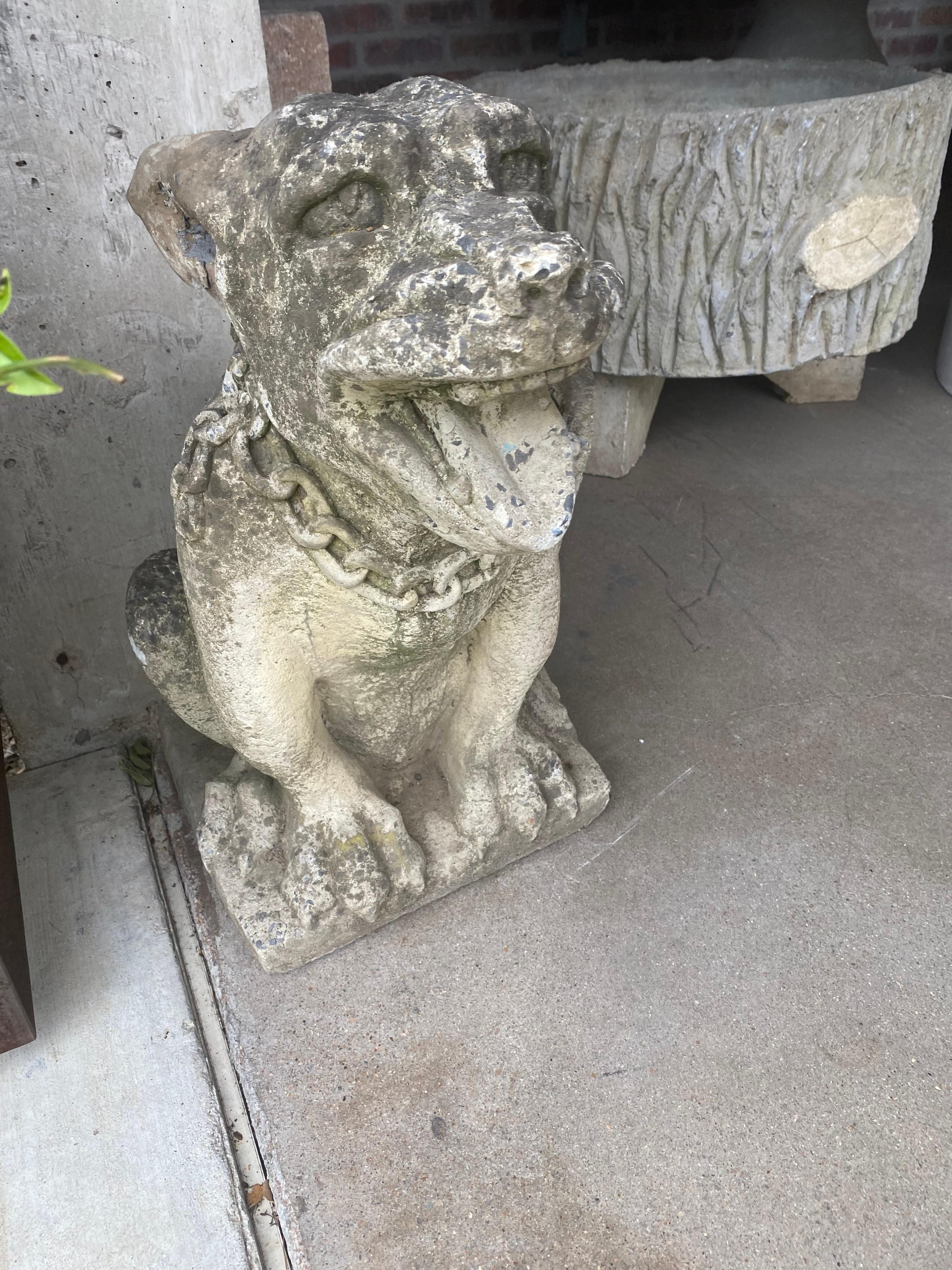 Pair of Smiling Gargoyle Sculptures 1
