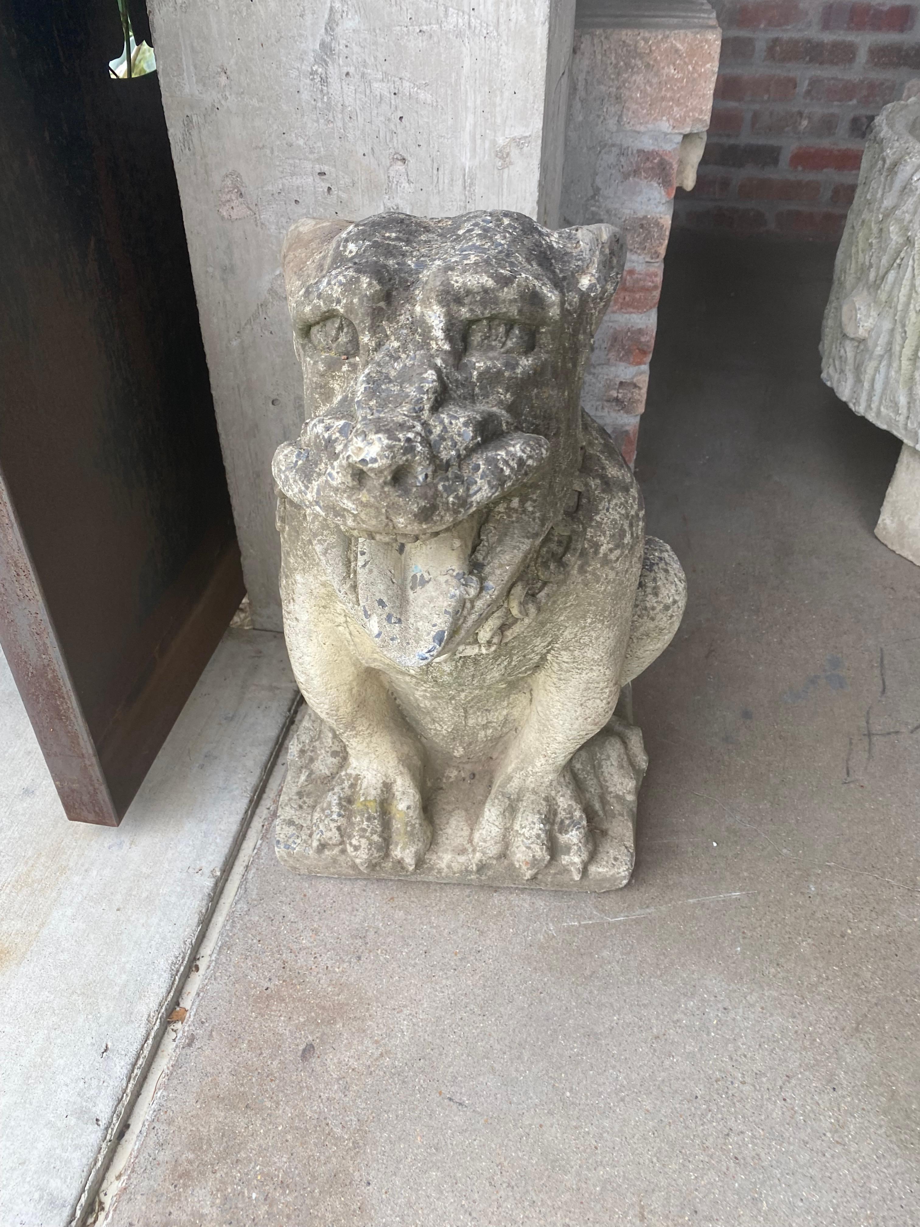 Pair of Smiling Gargoyle Sculptures 2