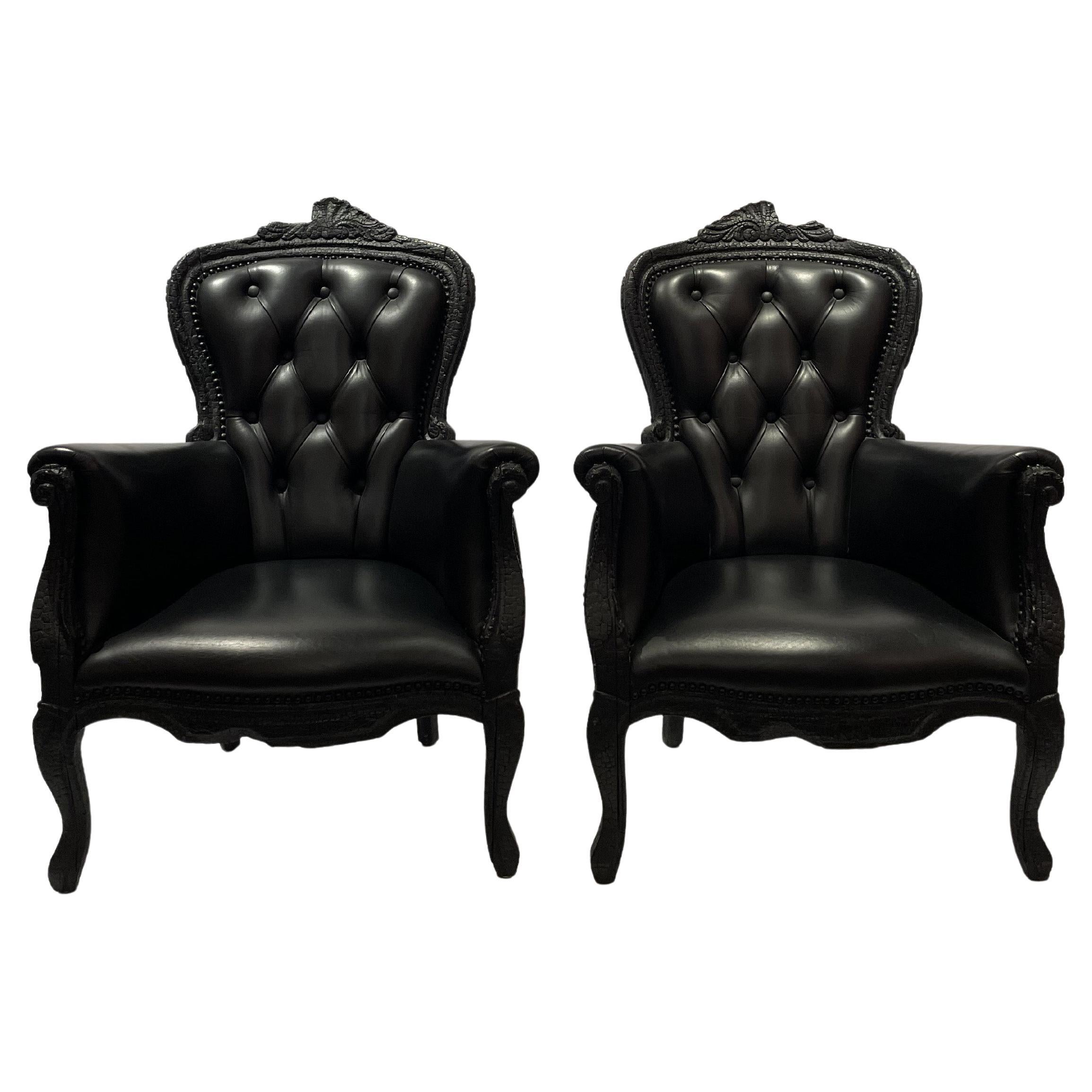 Pareja de sillones Smoke de Maarten Baas para Moooi, años 2000. en venta