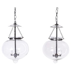 Pair of Smoke Bell Lanterns or Pendants