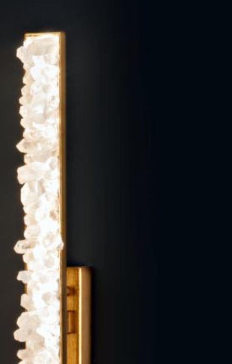 Paar wandlampen aus rauchquarz by Aver  im Zustand „Neu“ im Angebot in Geneve, CH