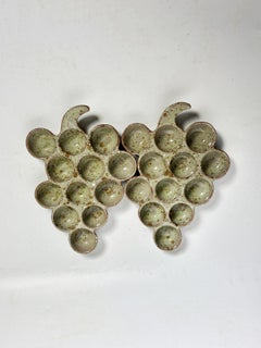 Pair of snail or egg holders, France, 1980