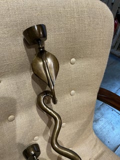 Pair of snakes sconces italy circa 1960