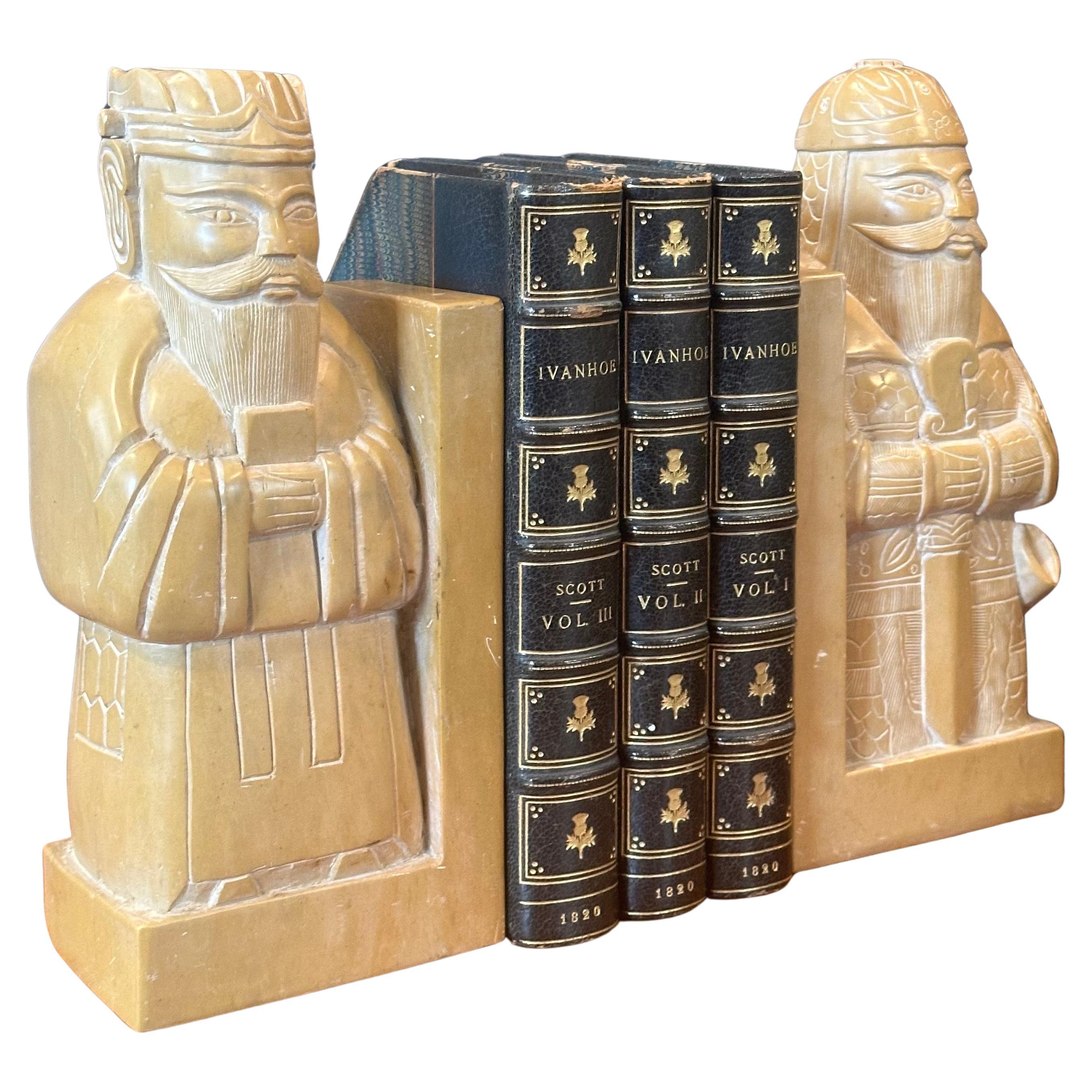Pair of Soapstone Chinese Scholar Bookends  For Sale 9