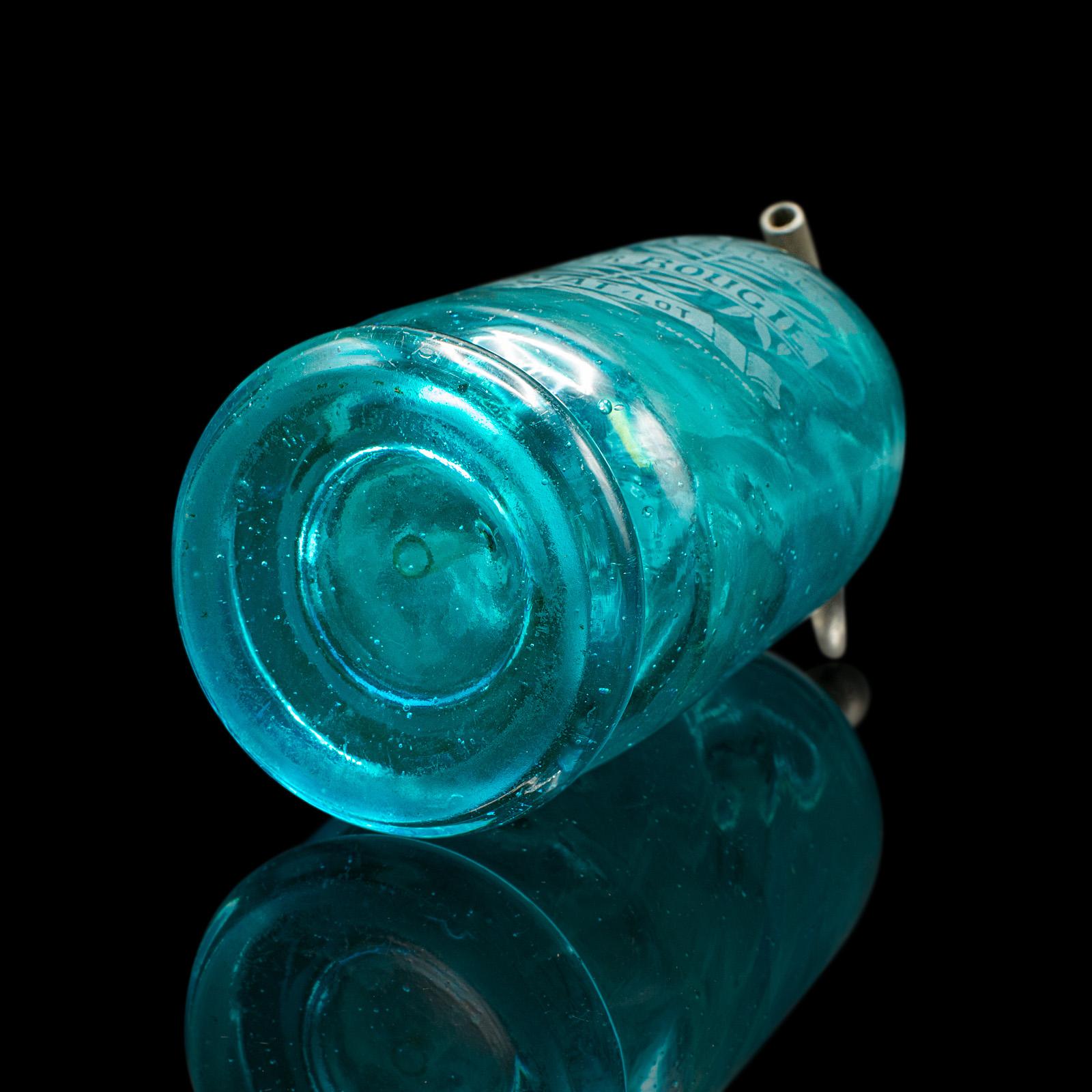 Paar Soda-Siphons, Französisch, Glas, Seltersflasche, frühes 20. Jahrhundert, Barware im Angebot 6