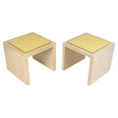 Pareja de extremos de sofá, Mesa de centro, Diseño de los años 90, Decoración Alberto Pinto.