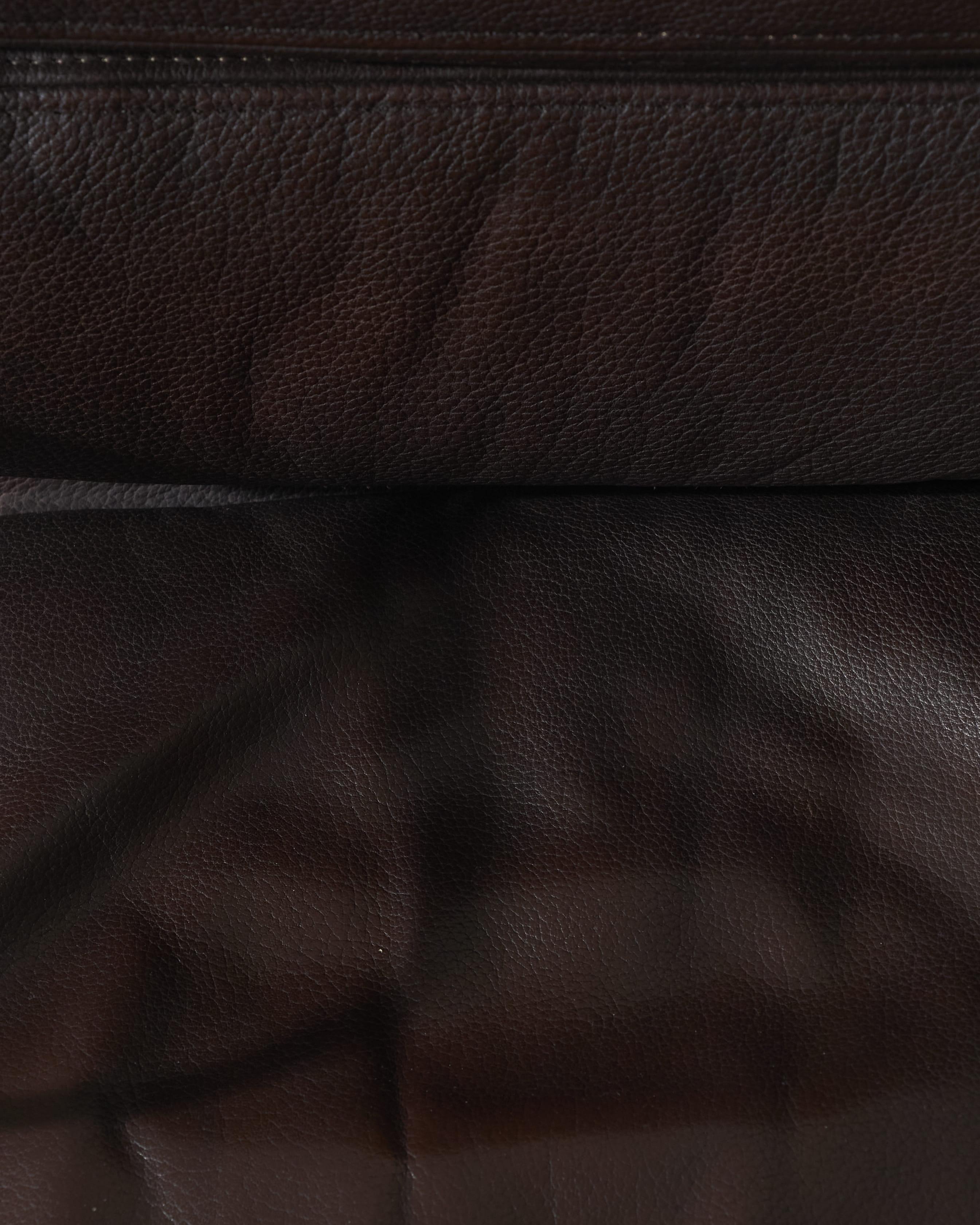 Coppia di poltrone Sofa Pad in pelle marrone, Herman Miller, anni '70 in vendita 8