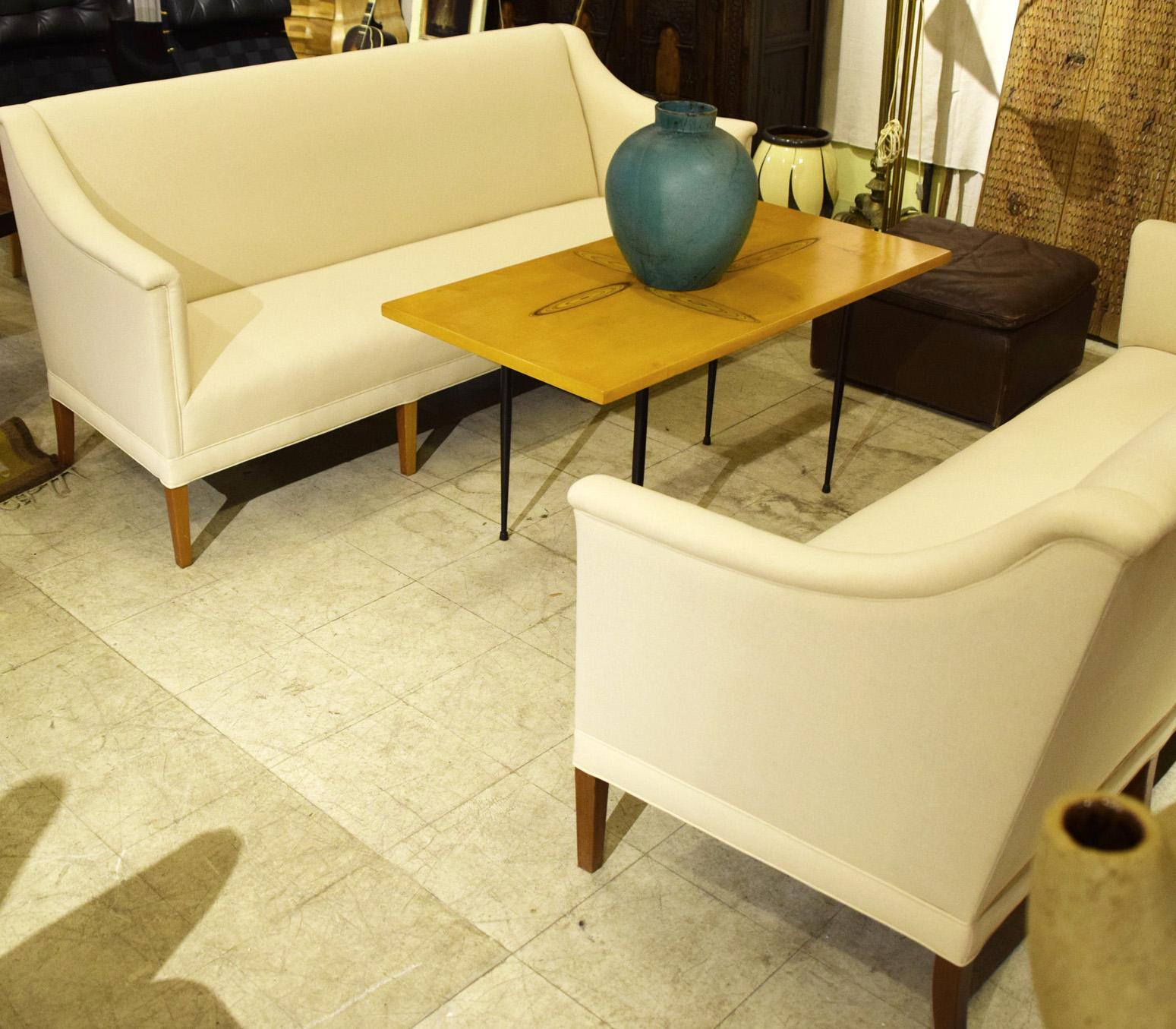Pair of Sofas by Kaare Klint In Good Condition For Sale In Hudson, NY