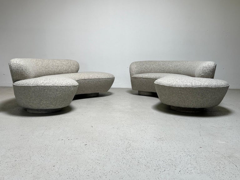Late 20th Century Pair of Sofas by Vladimir Kagan for Directional For Sale