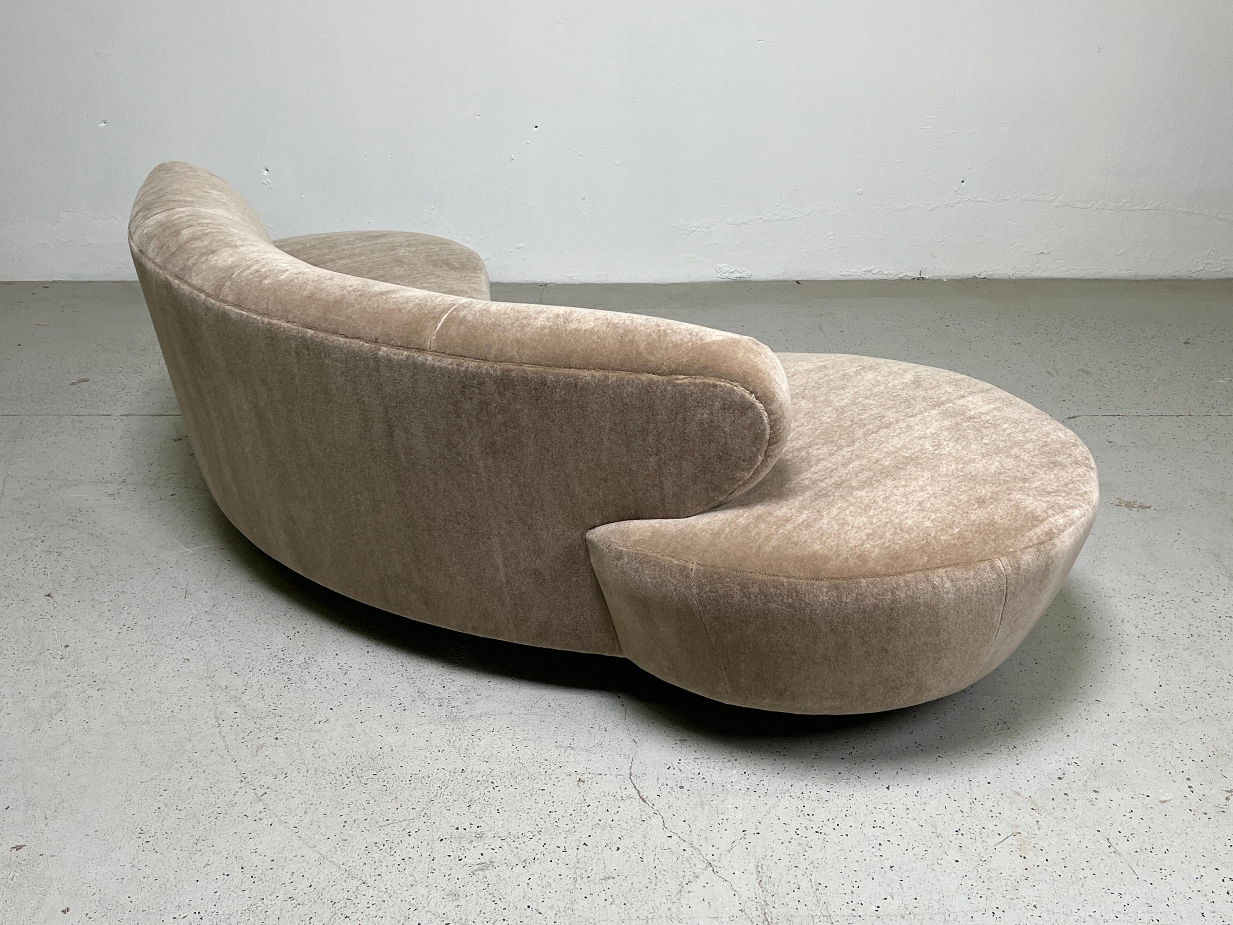 Mohair Pair of Sofas by Vladimir Kagan for Directional