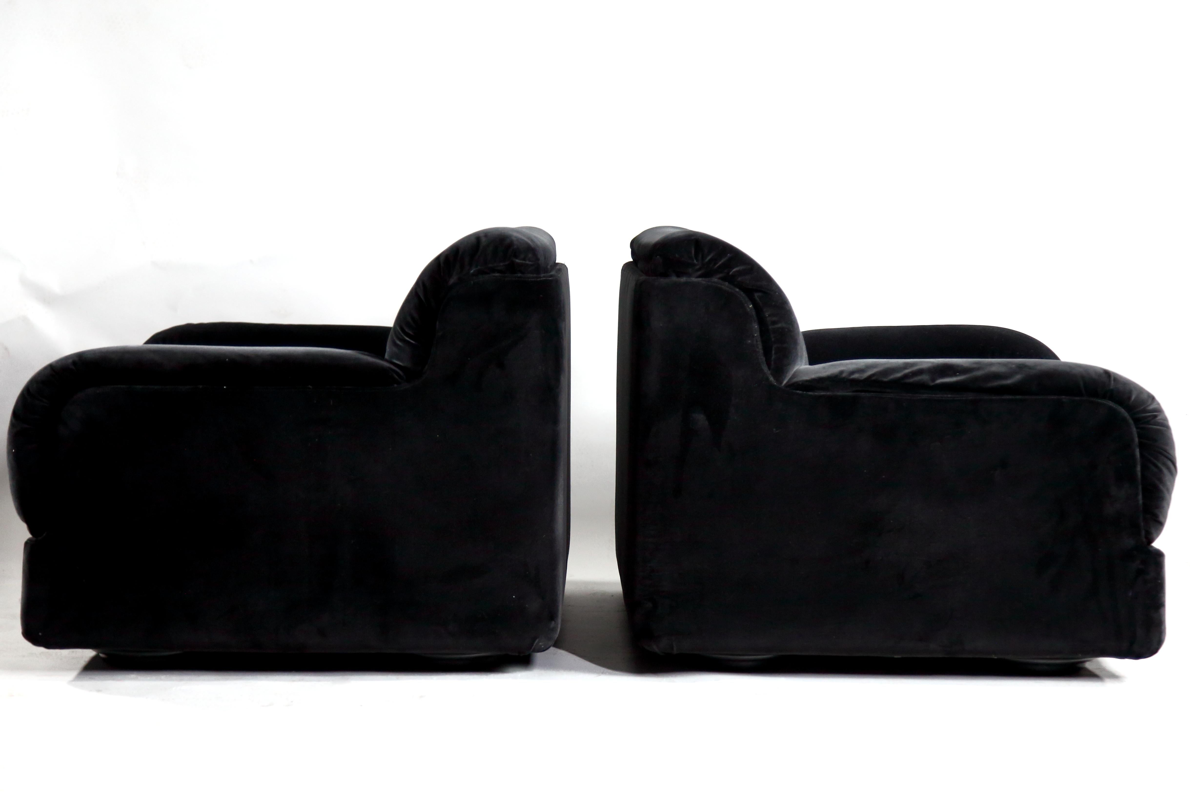 20th Century Pair of Soften Armchairs by Titina Ammannati and Giampiero Vitelli, Italy 1970s For Sale