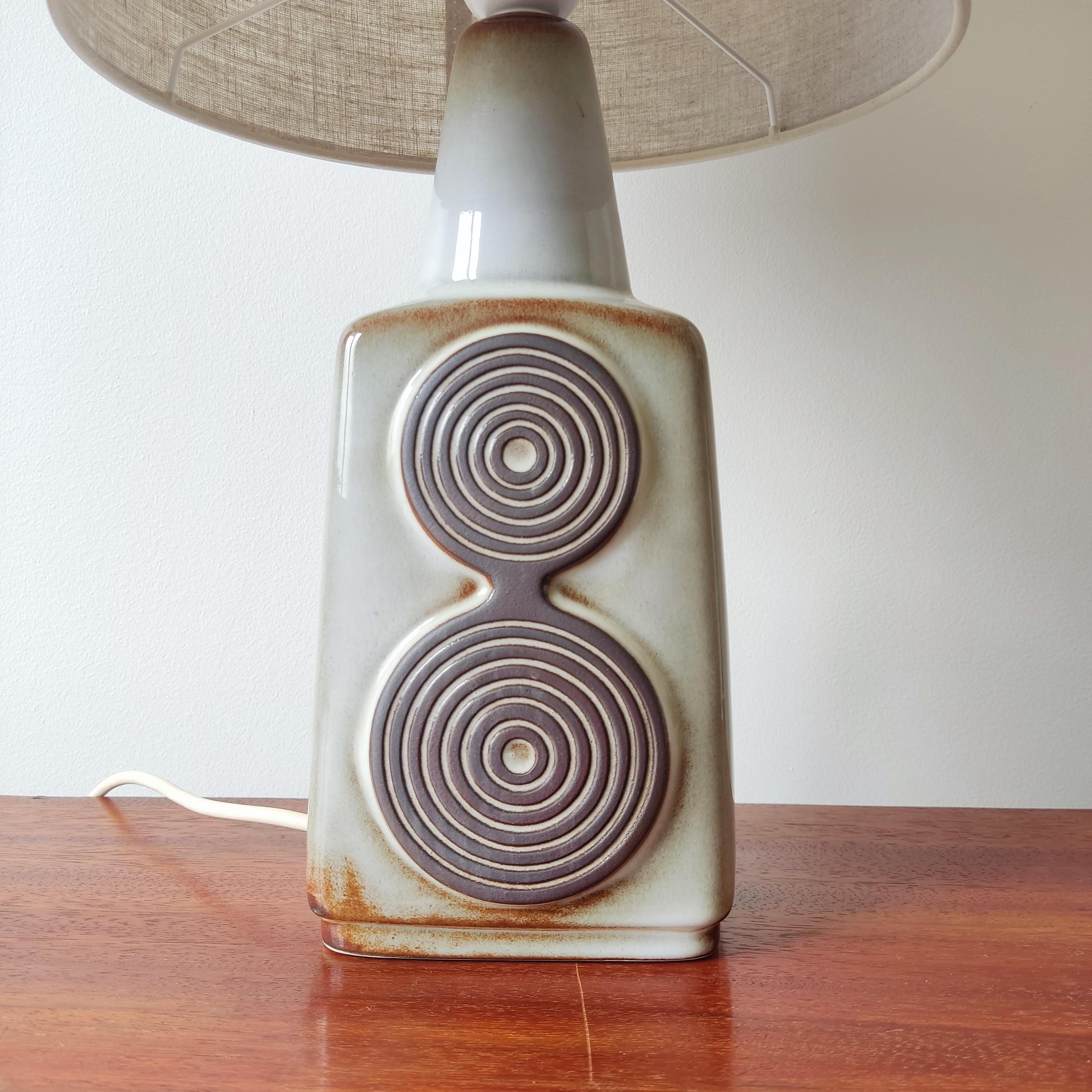 Danois Paire de lampes en céramique Soholm - Danemark années 1960 en vente