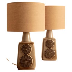 Paire de lampes en céramique Soholm - Danemark années 1960