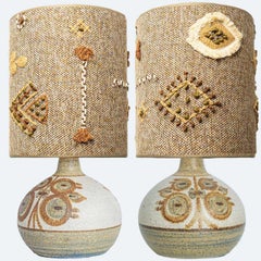 Pair of Soholm Ceramic Table Lamps, Noomi Backhausen, Denmark 1960