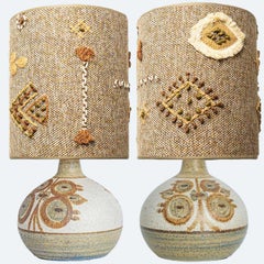 Pair of Soholm Ceramic Table Lamps, Noomi Backhausen, Denmark 1960