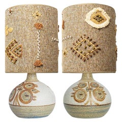 Pair of Soholm Ceramic Table Lamps, Noomi Backhausen, Denmark 1960