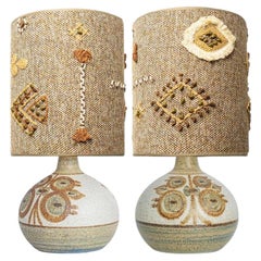 Pair of Soholm Ceramic Table Lamps, Noomi Backhausen, Denmark 1960