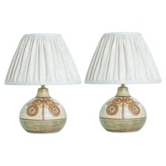 Paire de lampes de table en céramique "Erika" de Noomi Backhausen, Danemark 1960