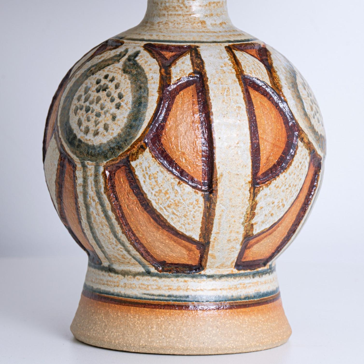 Paar Soholm-Lampen mit maßgeschneiderten Brique-Lampenschirmen René Houben, 1960er Jahre (Moderne der Mitte des Jahrhunderts) im Angebot