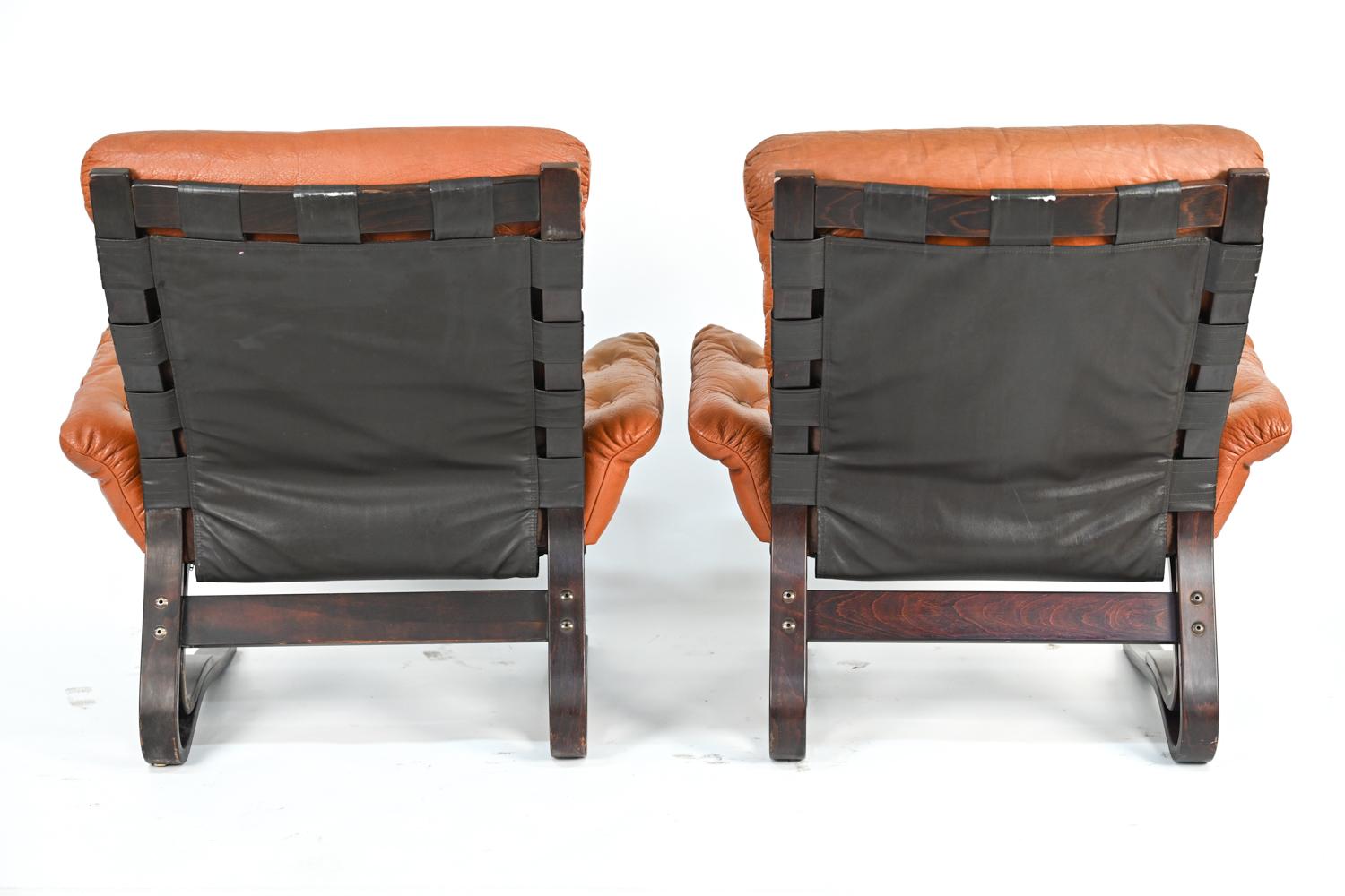 Pair of Solheim for Rykken Highback Lounge Chairs 5